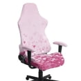 thumbnail image 1 of Xixirimido Gaming Chair Covers with Armrest Covers 4Pcs Stretch Game Computer Office Chair Slipcovers Rotating Armchair Protective Cover, Heart Shapes Pink, 1 of 8