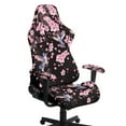 thumbnail image 1 of Xixirimido Gaming Chair Covers with Armrest Covers 4Pcs Stretch Game Computer Office Chair Slipcovers Rotating Armchair Protective Cover, Hummingbird Cherry Blossom, 1 of 8