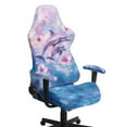 thumbnail image 1 of Xixirimido Gaming Chair Seat Cover Breathable Game Chair Slipcovers with Armrest Covers Non-slip Covers for Swivel Gaming Armchair, Dolphins Hibiscus Floral, 1 of 8