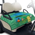 thumbnail image 1 of Xixirimido Golf Cart Seat Cover with 4 Storage Pockets Universal Golf Cart Seat Blanket Towel Fits for EZGO, Yamaha, Club Car Golf Cart Accessories, Golf Bound Course Green, 1 of 7