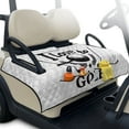 thumbnail image 1 of Xixirimido Golf Cart Seat Cover with 4 Storage Pockets Universal Golf Cart Seat Blanket Towel Fits for EZGO, Yamaha, Club Car Golf Cart Accessories, I Love to Golf White, 1 of 8