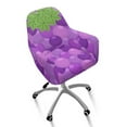thumbnail image 1 of Xixirimido Grape Pattern Swivel Office Armchair Cover Stretch Computer Desk Chair Slipcover Mid Back Accent Dining Chair Covers Non-slip for Home Living Room, 1 of 7