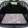 thumbnail image 1 of Xixirimido Heavy Duty Cargo Liner Floor Mat All Weather Trunk Protection, Universal Anti-slip Car Trunk Mat for Car Van SUV Sedan 29" x 39", Daisy Flower Dragonfly, 1 of 7