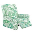 thumbnail image 1 of Xixirimido Hibiscus Flower Green Pattern Printed Recliner Slipcover Stretch Reclining Chair Covers 4 Pieces Non Slip Recliner Sofa Slipcovers with Pocket Lazy Boy Chair Cover for Pet Kid, 1 of 8