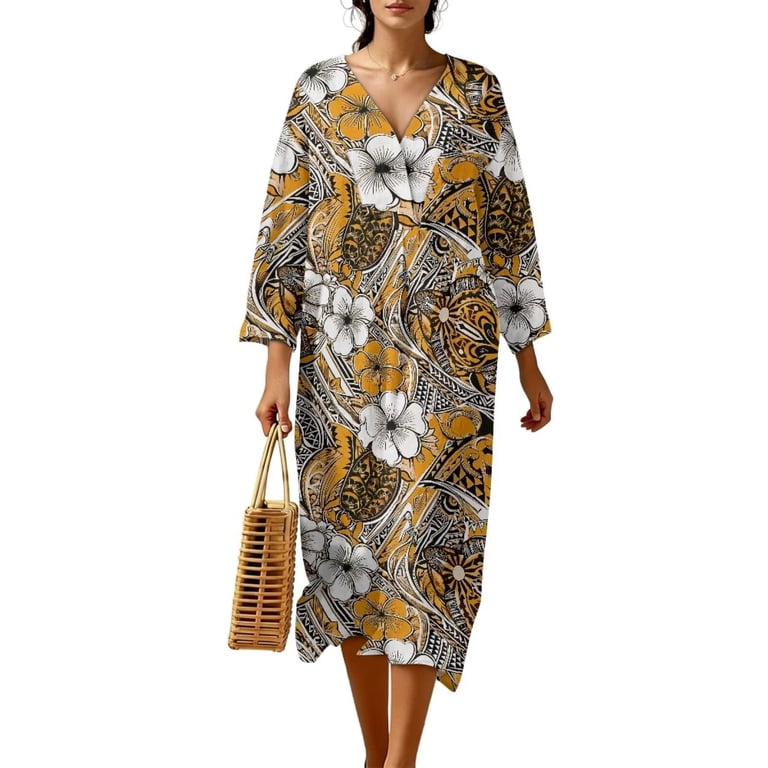 Xixirimido Boho Floral Orange Print Women's Casual 3/4 Sleeve Midi Dress V Neck A-Line Loose Flowy Linen Dress Beach Travel Long Dresses for Spring ... Xixirimido Boho Floral Orange Print Women's Casual 3/4 Sleeve Midi Dress V Neck A-Line Loose Flowy Linen Dress Beach Travel Long Dresses for Spring ...
