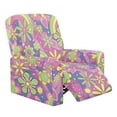 thumbnail image 1 of Xixirimido Hippie Flower Mushroom Pattern Recliner Chair Covers 4 Pieces, Stretch Lazy Boy Recliner Cover, Recliner Sofa Slipcover with Pockets, Furniture Protector for Living Room, Pets, Kids, 1 of 8
