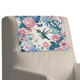 thumbnail image 1 of Xixirimido Hummingbird Butterfly Dragonfly Floral Pattern Headrest Cover for Recliner Chair Leather Sofa Headrest Cover Head Protector Furniture Protector for Recliner Sofa Slipcovers, 1Pcs, 1 of 7