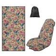 thumbnail image 1 of Xixirimido Hummingbird Butterfly Peony Sweat Towel Car Seat Cover for Gym Workout Athletic Running Towel for Outdoor Sports Universal Auto Front Seat Protector for Trucks, SUV, 2Pack, 1 of 8