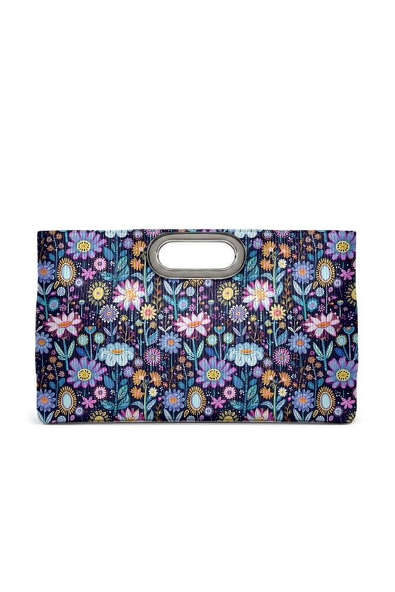 Ladies' Evening Clutch Handbag Formal Party Clutch For Women With Detachable Chain Strap for Wedding Party Prom, Boho Floral