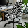 thumbnail image 1 of Xixirimido Leopard Black Print Office Chair Covers, Stretch Computer Chair Cover, Universal Boss Chair Covers Rotating Chair High Back Chair Slipcover for Home Office, Large, 1 of 6