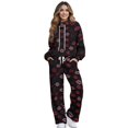 thumbnail image 1 of Xixirimido Lips Print Sweatsuits for Women Plus Size 2 Piece Outfit Long Sleeve Sweatshirt Wide Leg Sweatpants Fall Winter Fashion Lounge Set Tracksuit for Valentine's Day, Medium, 1 of 7