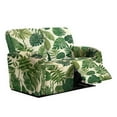 thumbnail image 1 of Xixirimido Loveseat Recliner Cover 6-Pieces Stretch Recliner Sofa Covers Reclining Couch Slipcover Washable Furniture Protector for Pets(2Seater), Green Tropical Leaves, 1 of 8