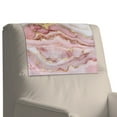 thumbnail image 1 of Xixirimido Marble Light Pink Print Recliner Chair Covers for Reclining Chair, PU Leather Headrest Protector for Sofa Recliner Headrest Cover Sofa Slipcovers for Home, 1Pcs, 1 of 7