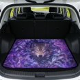 thumbnail image 1 of Xixirimido Mystic Purple Forest Wolf Print SUV Cargo Liner Car Trunk Mat Universal Trim-to-Fit All Weather Cargo Mats for Most Car Model Trunk Liner Floor Mat Cargo Cover, 1 of 7