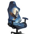 thumbnail image 1 of Xixirimido Office Computer Game Chair Covers Stretchy Polyester Armchair Slipcovers for Reclining Racing Gaming Chair with Armrest Covers, Eagle Moon Starry Night, 1 of 8