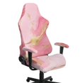 thumbnail image 1 of Xixirimido Office Computer Game Chair Covers Stretchy Polyester Armchair Slipcovers for Reclining Racing Gaming Chair with Armrest Covers, Marble Pink, 1 of 8