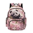 thumbnail image 1 of Xixirimido Panda Pink Cherry Blossom Print Kids Backpack for Girls Elementary Students Bookbag Middle High School Bag Lightweight Backpacks Laptop Bag 17", 1 of 8