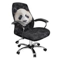 thumbnail image 1 of Xixirimido Panda Print Office Chair Covers Stretchable Computer Gaming Chair Cover, Universal Desk Chair Covers Removable Rotating Chair Slipcover with Button, Large, 1 of 1