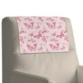 thumbnail image 1 of Xixirimido Pink Butterflies Pattern Recliner Headrest Protector Leather Non Slip Headrest Covers for Recliners Sofa Headrest Covers Furniture Protector for Home, 3Pcs, 1 of 7