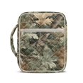 thumbnail image 1 of Xixirimido Quilted Bible Cover Case for Women Men Large Carrying Bag Book Tote Bags with Handle Bible Study Supplies Christian Gifts, Retro Forest Camo Pattern, 1 of 7