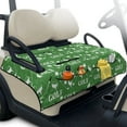 thumbnail image 1 of Xixirimido Quilted Golf Cart Seat Blanket Universal Heavy Duty Golf Cart Seat Cover Towel for EZGO Yamaha Club Car & More 2-Seater Carts Foldable Seat Covers, Golf Ball Club Stars Green, 1 of 8