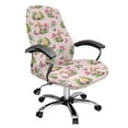 thumbnail image 1 of Xixirimido Rabbit Butterfly Tulip Easter Egg Print Office Chair Covers, Stretch Computer Chair Cover, Universal Boss Chair Covers Rotating Chair High Back Chair Slipcover for Home Office, Large, 1 of 6