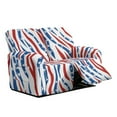 thumbnail image 1 of Xixirimido Recliner Chair Cover, 6-Pieces Stretch Recliner Covers for 2 Seat Reclining Chair Slipcover Loveseat Furniture Protector for Pets Kids, US Flag Style Stripe, 1 of 8