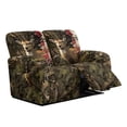 thumbnail image 1 of Xixirimido Recliner Chair Cover, 6-Pieces Stretch Recliner Covers for 2 Seat Stretch Reclining Chair Slipcover Furniture Protector for Pets Kids, Hunting Deer Forest Camo, 1 of 8