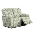 thumbnail image 1 of Xixirimido Recliner Loveseat Cover Non-Slip Reclining Couch Covers for 2 Seat, Recliner Sofa Cover Furniture Protector with Pockets for Kids, Pets, Vintage Tree Leaf, 1 of 8
