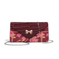thumbnail image 1 of Xixirimido Roses Floral Print Evening Clutch Purses for Women Leather Clutch Handbags for Formal Wedding Party Prom Crossbody Shoulder Envelope Bag, Red, 1 of 7