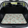 thumbnail image 1 of Xixirimido SUV Cargo Liner Car Trunk Mat Universal Trim-to-Fit All Weather Cargo Mats for Most Car Model Trunk Liner Floor Mat Cargo Cover, Roses Floral, 1 of 7