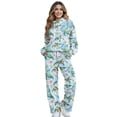 thumbnail image 1 of Xixirimido Sea Turtle Starfish Blue Print Lounge Sets for Women Sweatsuits for Fall Winter 2 Piece Outfits Long Sleeve Sweatshirt Wide Leg Sweatpants Tracksuit Matching Set, Small, 1 of 7