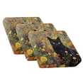 thumbnail image 1 of Xixirimido Sectional Couch Covers 3Pcs Stretch Sofa Covers Washable Couch Cushion Slipcover with Elastic Bottom Universal Furniture Protector, Black Cat Vibrant Floral, 1 of 8
