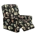 thumbnail image 1 of Xixirimido Skulls Skeleton Pattern Recliner Chair Covers 4 Pieces, Stretch Lazy Boy Recliner Cover, Recliner Sofa Slipcover with Pockets, Furniture Protector for Living Room, Pets, Kids, 1 of 8