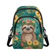 thumbnail image 1 of Xixirimido Sling Bag for Women Crossbody Bags Fanny Pack Chest Bag Travel Shoulder Belt Purse Backpack Gifts, Sloth Vintage Daisy Leaf, 1 of 7