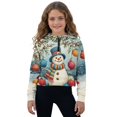 thumbnail image 1 of Xixirimido Snowman Christmas Decor Pattern Kids Half Zip Hoodies for Girls 3D Graphic Hooded Sweatshirt Zipper Long Sleeve Pullover Top with Pockets Size 9-10, 1 of 7