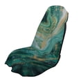 thumbnail image 1 of Xixirimido Sweat Towel Car Seat Cover for Gym Workout Athletic Running Towel for Outdoor Sports Universal Auto Front Seat Protector for Trucks, SUV, Green Marble, 2Pack, 1 of 8