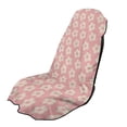 thumbnail image 1 of Xixirimido Sweating Car Seat Cover for Post Gym Workout, Running, Swimming, Beach Universal Fit Non-Slip Towel Bucket Seat Protector for Cars SUV Trucks, Pink Plumeria Flower, 1 of 8