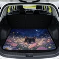 thumbnail image 1 of Xixirimido Universal Car Trunk Mat All Weather Trunk Protection Cargo Liner, Durable Non-slip Cargo Mat Rear Trunk Liner Car Accessories, Cat Daisy Starry Night, 1 of 7