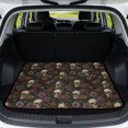 thumbnail image 1 of Xixirimido Universal Car Trunk Mat All Weather Trunk Protection Cargo Liner, Durable Non-slip Cargo Mat Rear Trunk Liner Car Accessories, Vintage Rose Skulls, 1 of 7