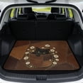 thumbnail image 1 of Xixirimido Universal Car Trunk Mat, All Weather Trunk Protection Cargo Liner Stylish Auto Interior Accessories Durable Cargo Mat 29" x 39", Black Cat Pocket Daisy, 1 of 7