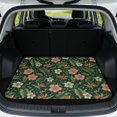 thumbnail image 1 of Xixirimido Universal Car Trunk Mat, All Weather Trunk Protection Cargo Liner Stylish Auto Interior Accessories Durable Cargo Mat 29" x 39", Boho Cottagecore Floral Leaf, 1 of 7