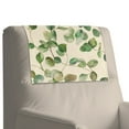 thumbnail image 1 of Xixirimido Vintage Leaf Beige Pattern Recliner Headrest Protector Leather Non Slip Headrest Covers for Recliners Sofa Headrest Covers Furniture Protector for Home, 1Pcs, 1 of 7