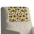 thumbnail image 1 of Xixirimido Vintage Sunflower Dog Paws Pattern Leather Recliner Headrest Cover Washable Recliner Headrest Protector Non Slip Chair Head Cover for Sofa Couch Furniture Decor, 3Pcs, 1 of 7