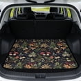 thumbnail image 1 of Xixirimido All Weather Car Trunk Mat 29" x 39" Decorative Cargo Liner, Heavy Duty Rear Trunk Protector Universal Auto Interior Accessories, Cottagecore Mushroom Fern Leaf, 1 of 7
