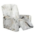 thumbnail image 1 of Xixirimido White Marble Design Pattern Recliner Slipcovers 4 Pieces Stretch Lazyboy Recliner Chair Cover Non Slip Recliner Couch Covers with Storage Pockets Furniture Protector, 1 of 8