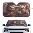 thumbnail image 1 of Xixirimido Windshield Sunshade for Car Foldable Front Window Cover Sun Shade Sun Visor Block UV Rays Universal Fit Automotive Accessories, Cute Sloths, 1 of 8