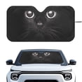 thumbnail image 1 of Xixirimido Windshield Sunshade for Car Foldable Front Window Cover Sun Shade Sun Visor Block UV Rays Universal Fit Automotive Accessories, Black Cat, 1 of 8