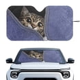 thumbnail image 1 of Xixirimido Windshield Sunshade for Car Foldable Front Window Cover Sun Shade Sun Visor Block UV Rays Universal Fit Automotive Accessories, Cat, 1 of 8