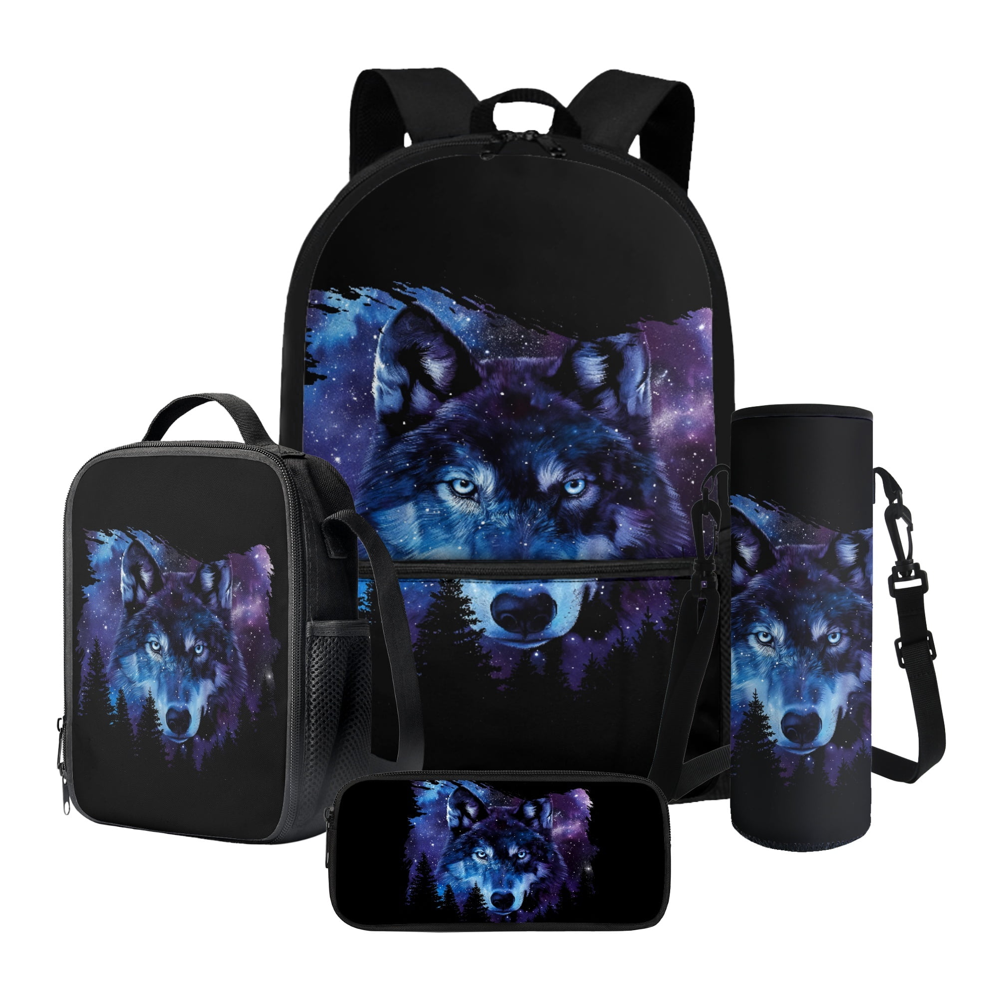 3D Animal School Backpack Set With Lunch Bag & Pencil Case - Cute Kids Bookbag - View #5